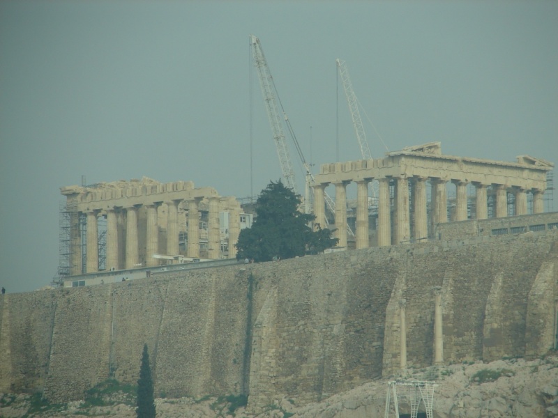 Parthenon sits on Acropolis and is being repaired.jpg